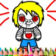 Scary Boy Coloring Book img